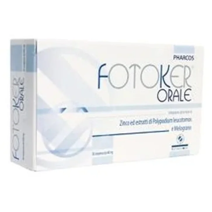 Fotoker Orale Integratore con Zinco Polypodium e Melograno 30 Compresse - Pharcos