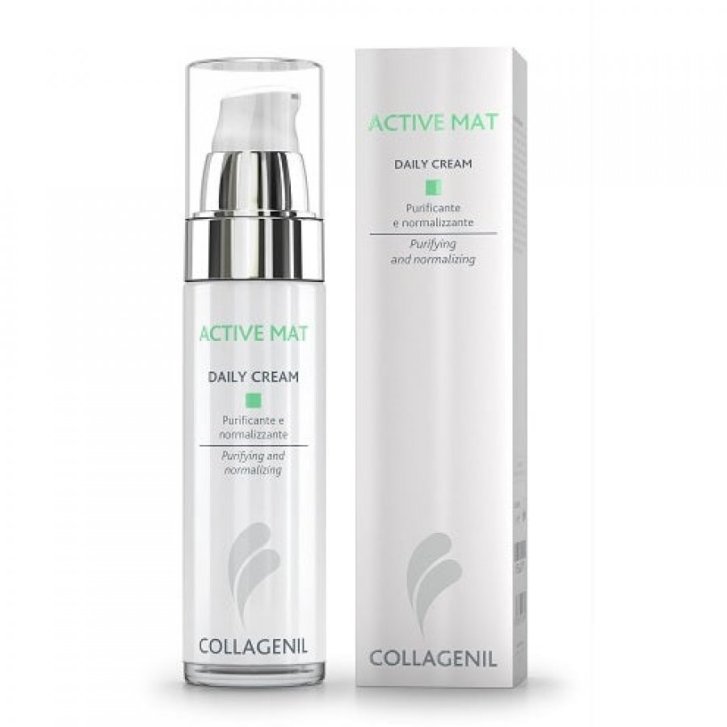 Collagenil Active Mat Daily Cream Emulsione Seboregolatrice e Idratante 50 ml - Collagenil