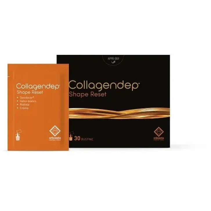 Collagendep Shape Reset Integratore a Base di Estratti Vegetali e Cromo 30 Bustine - Erbozeta
