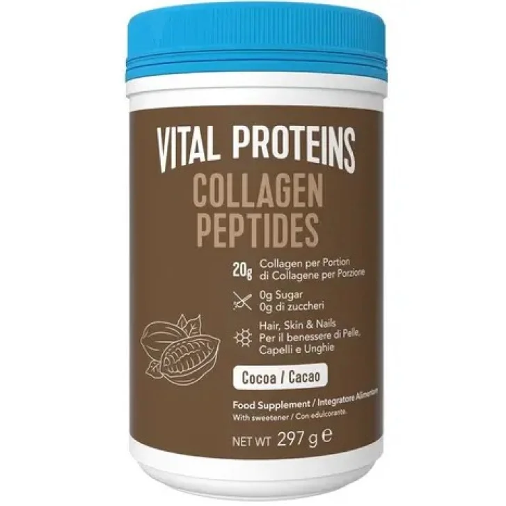 Vital Proteins Peptidi di Collagene Cacao Integratore per Pelle Capelli e Articolazioni 297 g - Vital Proteins