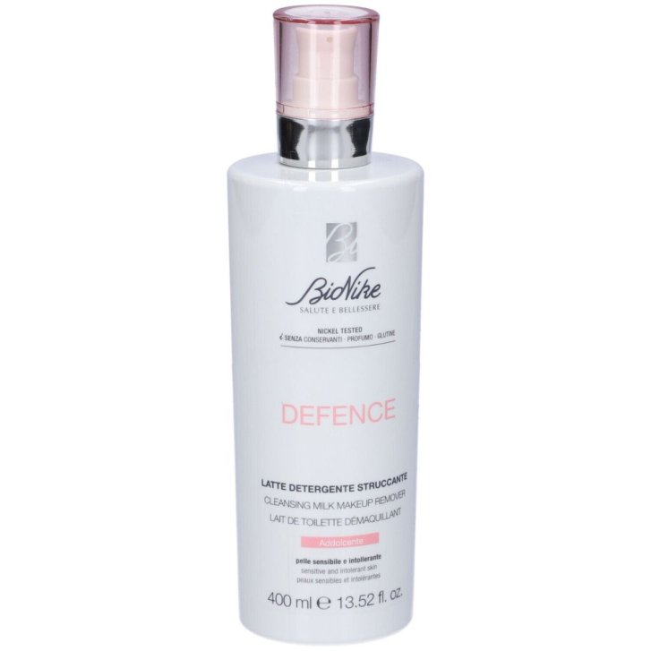 Defence Latte Detergente Struccante Viso Occhi Labbra 400 ml - Bionike