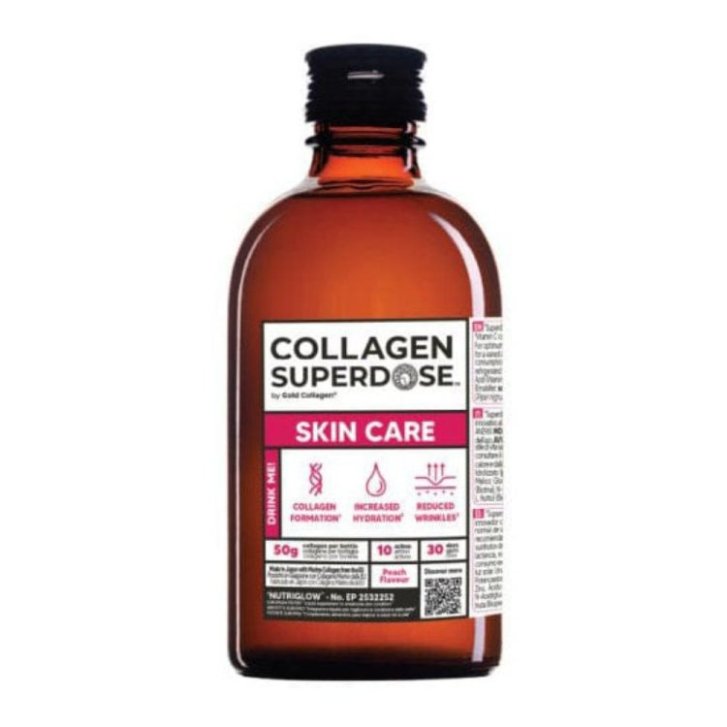 Collagen Superdose Skin Care Integratore Liquido per Pelle Capelli e Unghie 300 ml - Minerva Research Labs