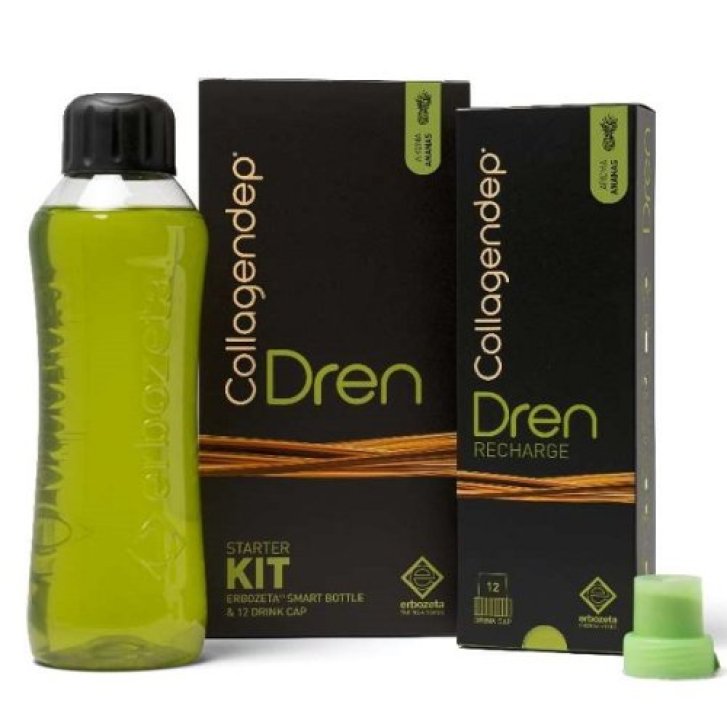 Collagendep Dren Integratore per Drenaggio Liquidi e Microcircolo 12 Drink Cap + Bottiglia - ERBOZETA SpA Collagendep Dren Integratore per Drenaggio Liquidi e Microcircolo 12 Drink Cap + Bottiglia - ERBOZETA SpA