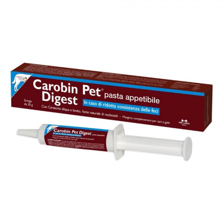 Carobin Pet Digest Pasta Appetibile per Disturbi Digestivi 30 g - Carobin Pet