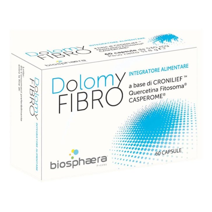 Dolomy Fibro Integratore con PEA Quercetina e Boswellia 60 Capsule - Biosphaera Pharma Srl Dolomy Fibro Integratore con PEA Quercetina e Boswellia 60 Capsule - Biosphaera Pharma Srl