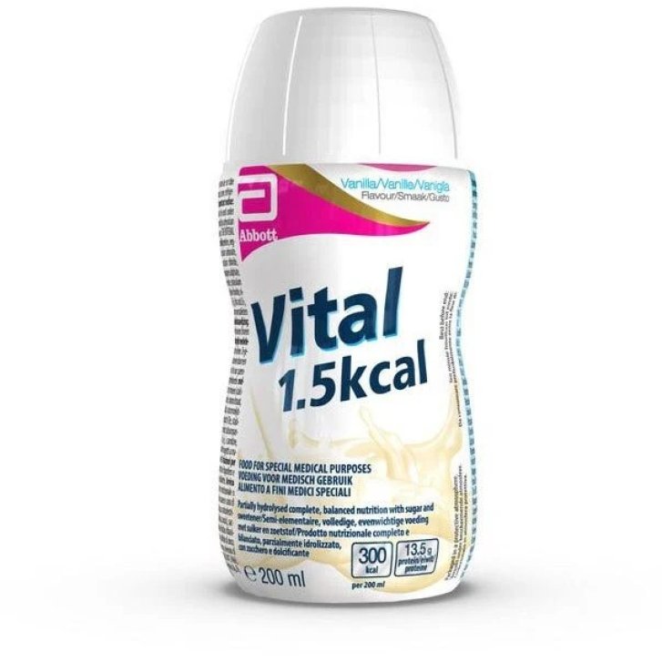 Vital 1,5 Kcal Vaniglia Alimento a Fini Medici Speciali 200 ml - Abbott Vital 1,5 Kcal Vaniglia Alimento a Fini Medici Speciali 200 ml - Abbott