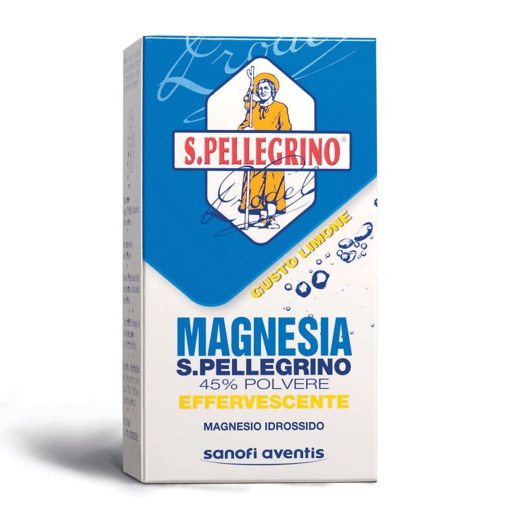 Magnesia San Pellegrino Polvere Effervescente Lassativo e Antiacido Gusto Limone 100g - Sanofi Magnesia San Pellegrino Polvere Effervescente Lassativo e Antiacido Gusto Limone 100g - Sanofi