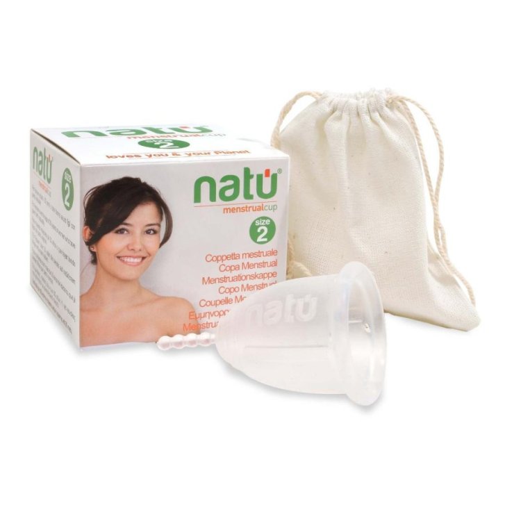 Natu Coppetta Mestruale Riutilizzabile in Silicone Medicale Taglia 2 - Green Project Italia