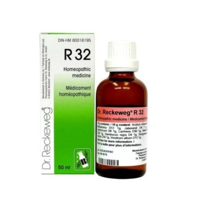 Reckeweg R32 Rimedio Omeopatico Gocce per Iperidrosi Senza Glutine 22ml - Dr. Reckeweg Reckeweg R32 Rimedio Omeopatico Gocce per Iperidrosi Senza Glutine 22ml - Dr. Reckeweg