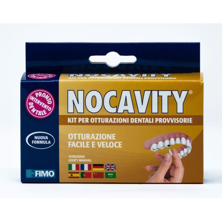 Nocavity Kit Otturazioni Dentali Provvisorie fino a 20 Applicazioni 9g - FIMO Nocavity Kit Otturazioni Dentali Provvisorie fino a 20 Applicazioni 9g - FIMO