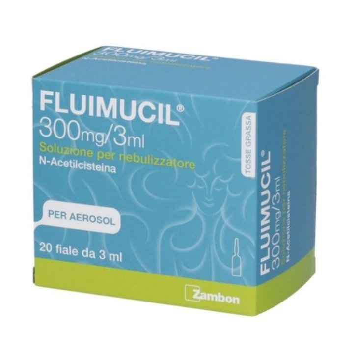 Fluimucil Nebulizzatore Soluzione 300mg/3ml 20 Fiale - Zambon Fluimucil Nebulizzatore Soluzione 300mg/3ml 20 Fiale - Zambon