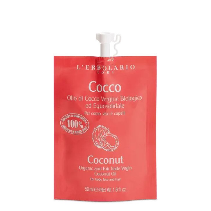 Olio di Cocco Vergine Biologico Multifunzione Corpo, Viso e Capelli 50ml - L\'Erbolario