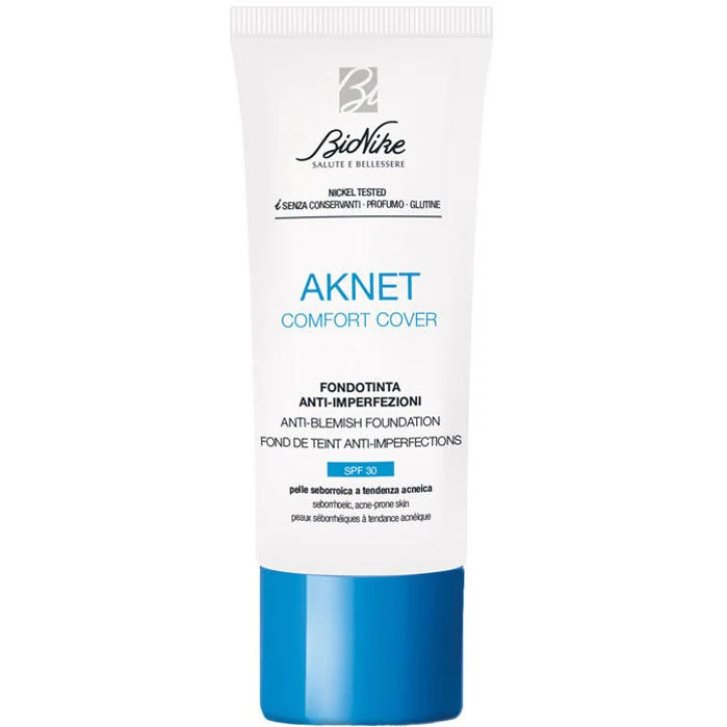 Aknet Comfort Cover Fondotinta Anti-Imperfezioni 102 Sable SPF 30 Finish Mat 30 ml - Bionike