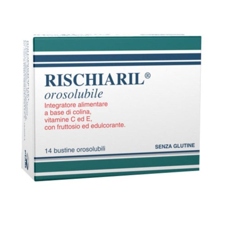 Rischiaril Integratore Memoria e Concentrazione con Colina Vitamina C e Vitamina E 14 Bustine Orosolubili - Piam Farmaceutici