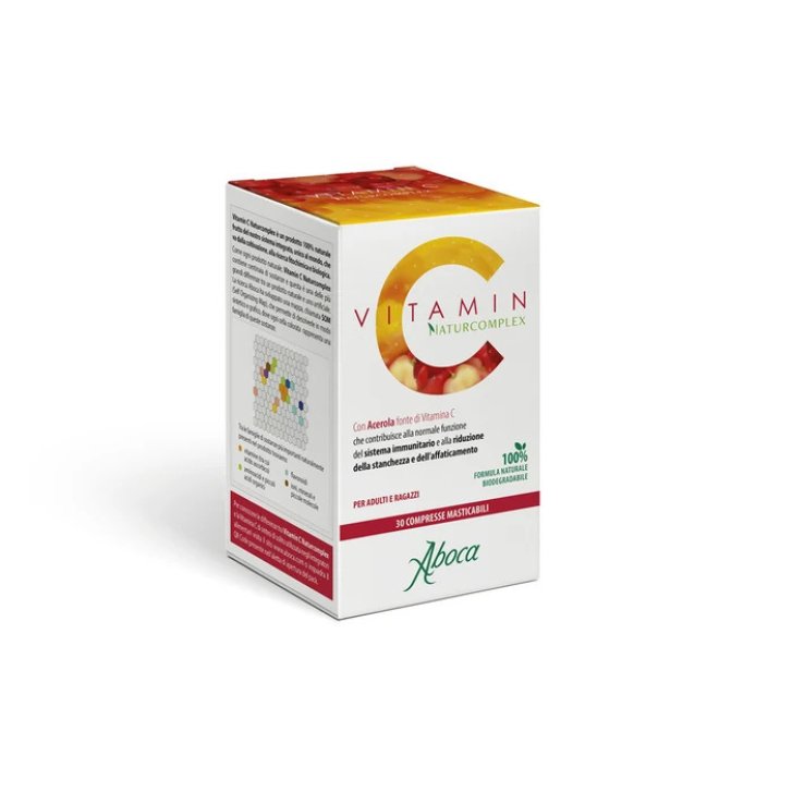 Vitamin C Naturcomplex Integratore Vitamina C con Acerola e Flavonoidi 30 Compresse - Aboca Vitamin C Naturcomplex Integratore Vitamina C con Acerola e Flavonoidi 30 Compresse - Aboca