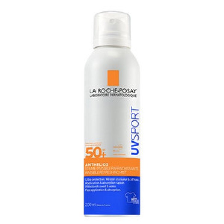 Anthelios UVSport Spray Solare SPF 50+ Invisibile Resistente ad Acqua e Sudore 200ml - La Roche-Posay