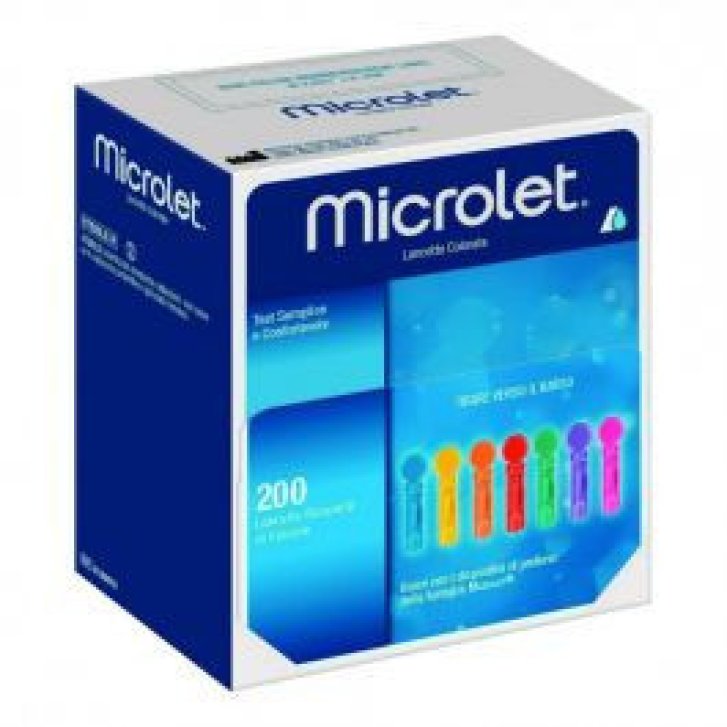 Microlet Lancette Pungidito Rivestite in Silicone per Misurazione Glicemia 200 Pezzi - Ascensia