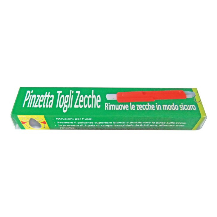 Pinzetta Togli Zecche in Plastica Dispositivo Medico Blister Singolo - Farmacare