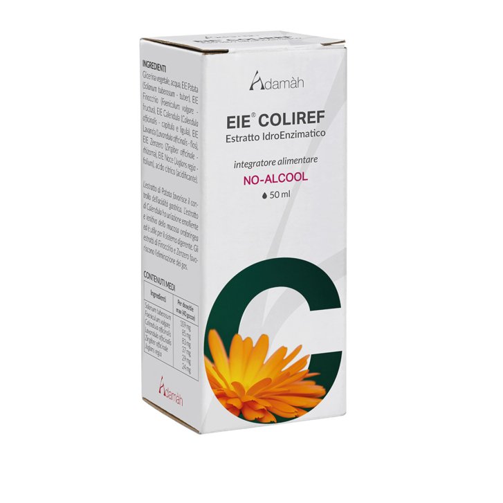 EIE Coliref Integratore Gocce Orali per Acidità Gastrica e Digestione 60ml - Adamah
