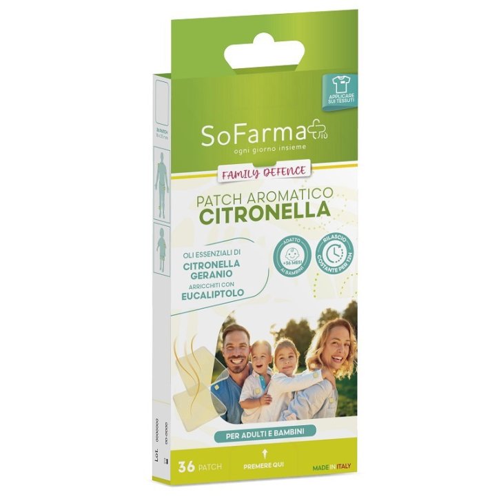 Cerotto Aromatico Citronella Repellente Insetti per Vestiti e Superfici 36 Pezzi - Sofarmapiu\' Cerotto Aromatico Citronella Repellente Insetti per Vestiti e Superfici 36 Pezzi - Sofarmapiu\'