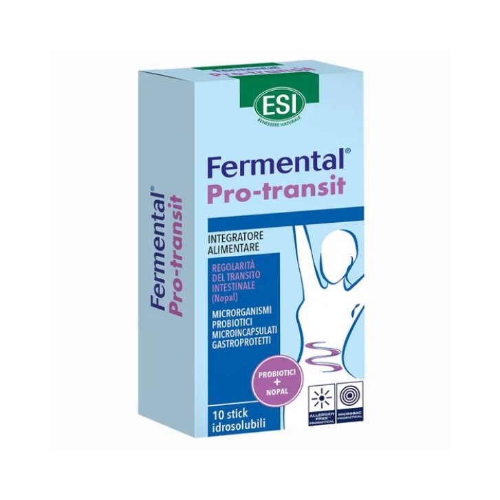 Fermental Pro-transit Integratore per Transit Intestinale 10 Stick - ESI Fermental Pro-transit Integratore per Transit Intestinale 10 Stick - ESI