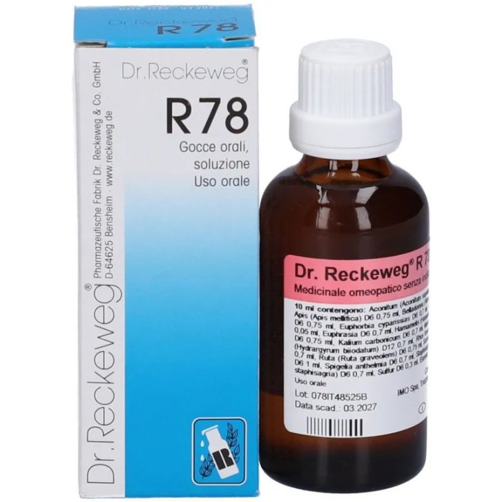 Reckeweg R78 Medicinale Omeopatico Affezioni Oculari Gocce Orali 50ml - Dr. Reckeweg Reckeweg R78 Medicinale Omeopatico Affezioni Oculari Gocce Orali 50ml - Dr. Reckeweg