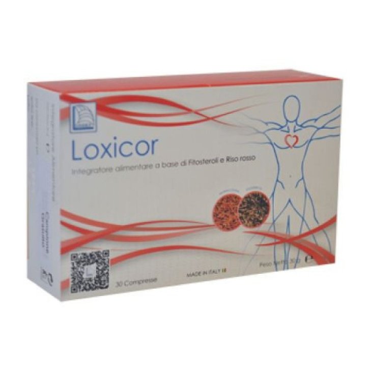 Loxicor Integratore Colesterolo con Fitosteroli e Riso Rosso 30 Compresse - Logidex