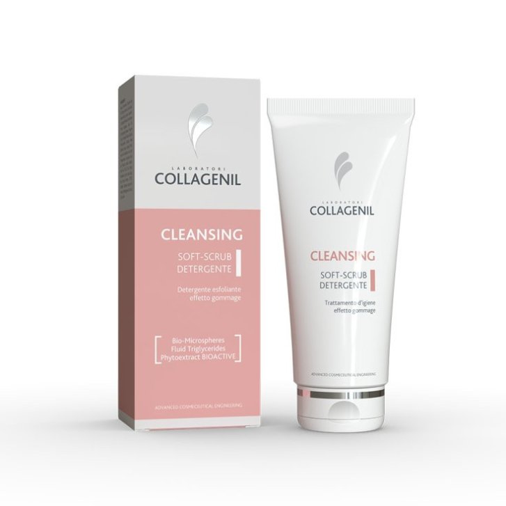 Collagenil Cleansing Soft-Scrub Detergente Esfoliante Delicato Viso con Microsferule Naturali 200 ml - COLLAGENIL