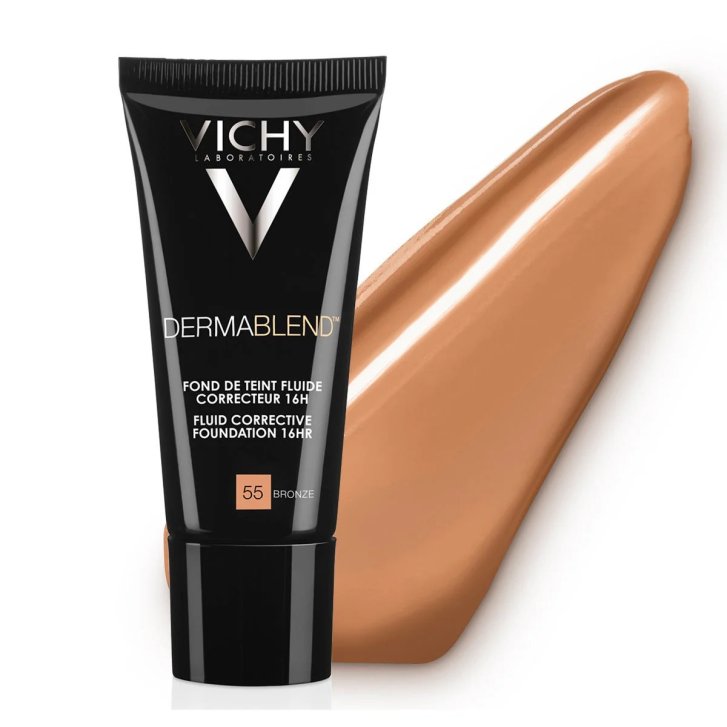 Dermablend Fondotinta Correttore Fluido SPF 30 Tonalità 55 Bronze 30 ml - Vichy
