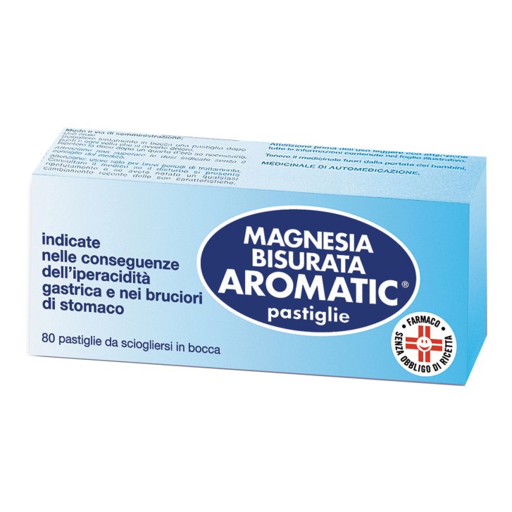 Magnesia Bisurata Aromatica Medicinale Antiacido 80 Compresse - Magnesia Bisurata