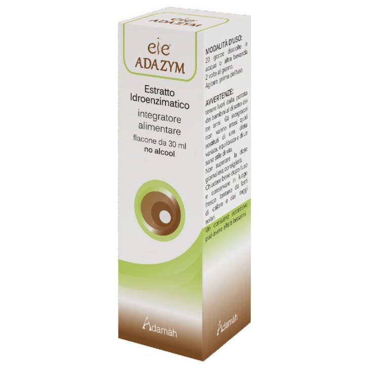 EIE Adazym Integratore Estratto Idroenzimatico per la Digestione Gocce 30ml - Adamah EIE Adazym Integratore Estratto Idroenzimatico per la Digestione Gocce 30ml - Adamah