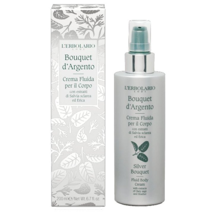 Crema Fluida Corpo Bouquet D\'Argento 200 ml - L\'Erbolario