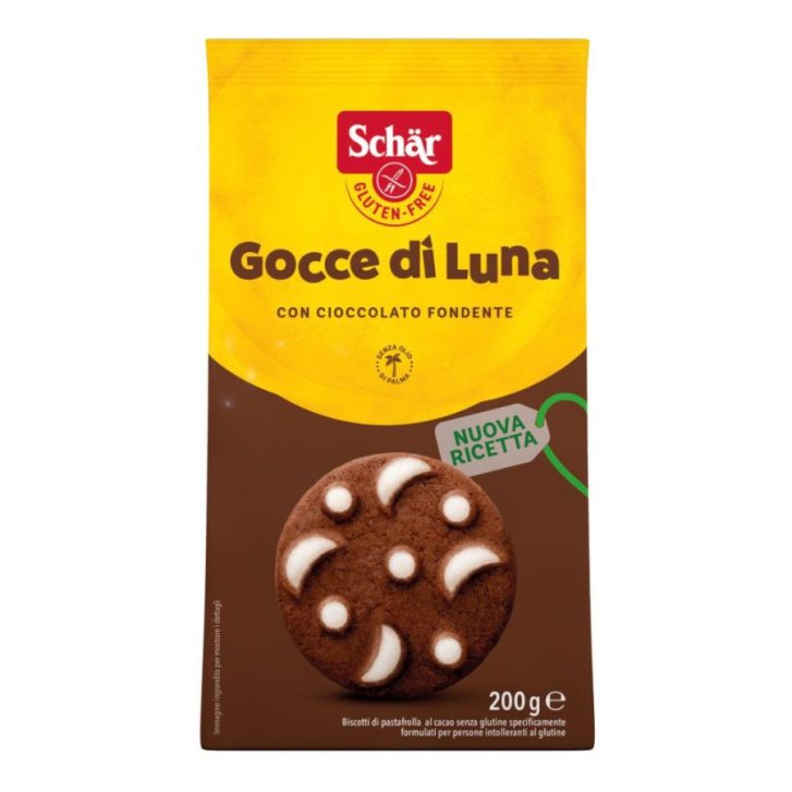 Schar Gocce di Luna Biscotti Pastafrolla al Cacao Senza Glutine 200g - Schar