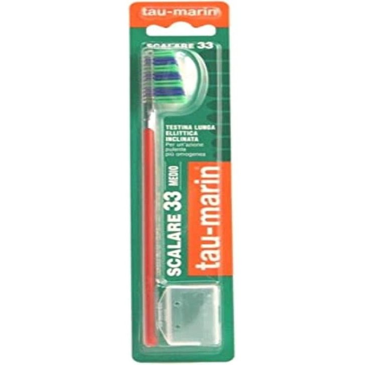Tau-Marin Spazzolino Scalare 33 Medio Antibatterico con Ioni d\'Argento Testina Lunga 33mm - Taumarin Tau-Marin Spazzolino Scalare 33 Medio Antibatterico con Ioni d\'Argento Testina Lunga 33mm - Taumarin