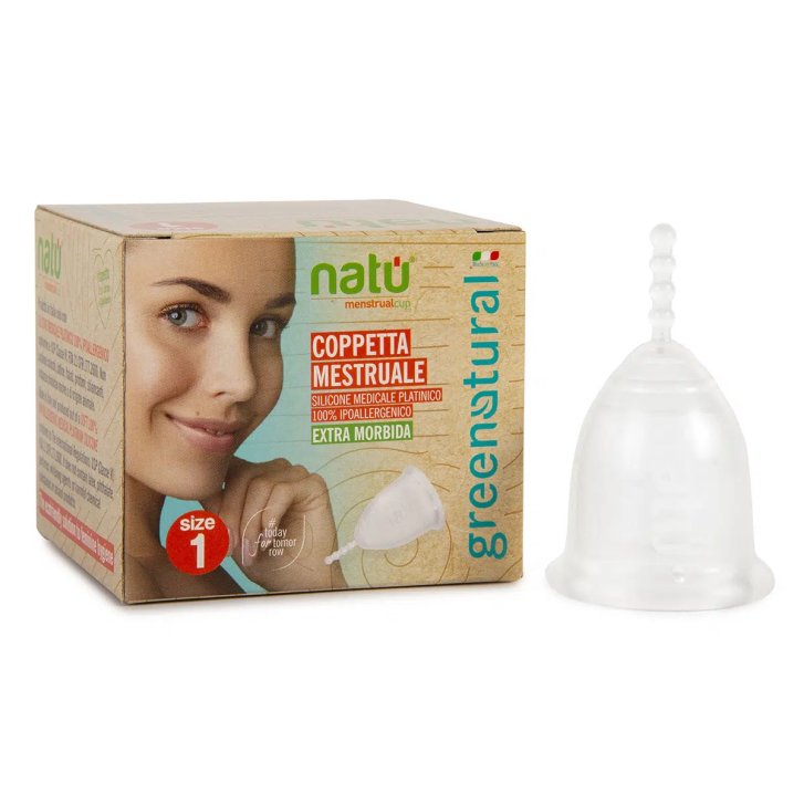 Natu Coppetta Mestruale Riutilizzabile in Silicone Medicale Taglia 1 - Green Project Italia