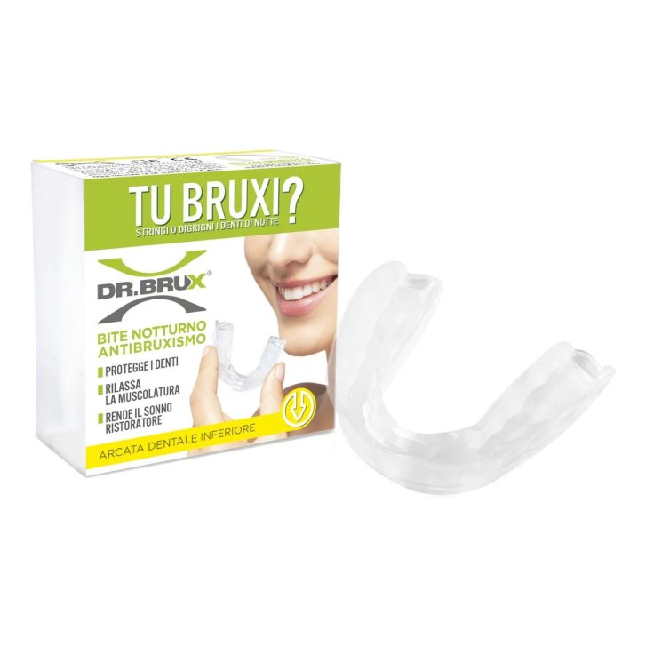 Dr. Brux Bite Notturno Antibruxismo Superiore Automodellante Trasparente Dispositivo Medico 1 Pezzo - DR BRUX Dr. Brux Bite Notturno Antibruxismo Superiore Automodellante Trasparente Dispositivo Medico 1 Pezzo - DR BRUX