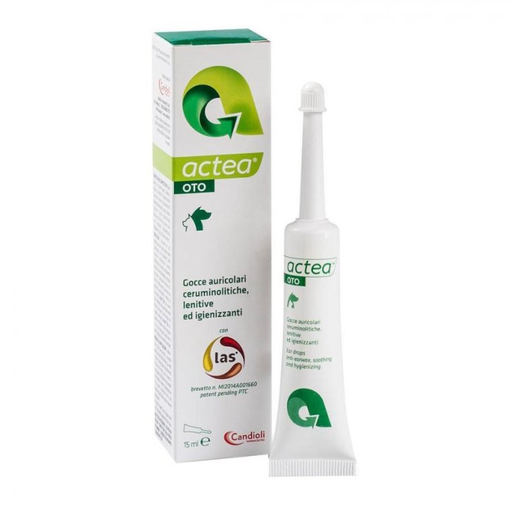 Actea Oto Emulsione Otologica per Cani e Gatti Trattamento Orecchio Esterno 15 ml - Candioli Actea Oto Emulsione Otologica per Cani e Gatti Trattamento Orecchio Esterno 15 ml - Candioli