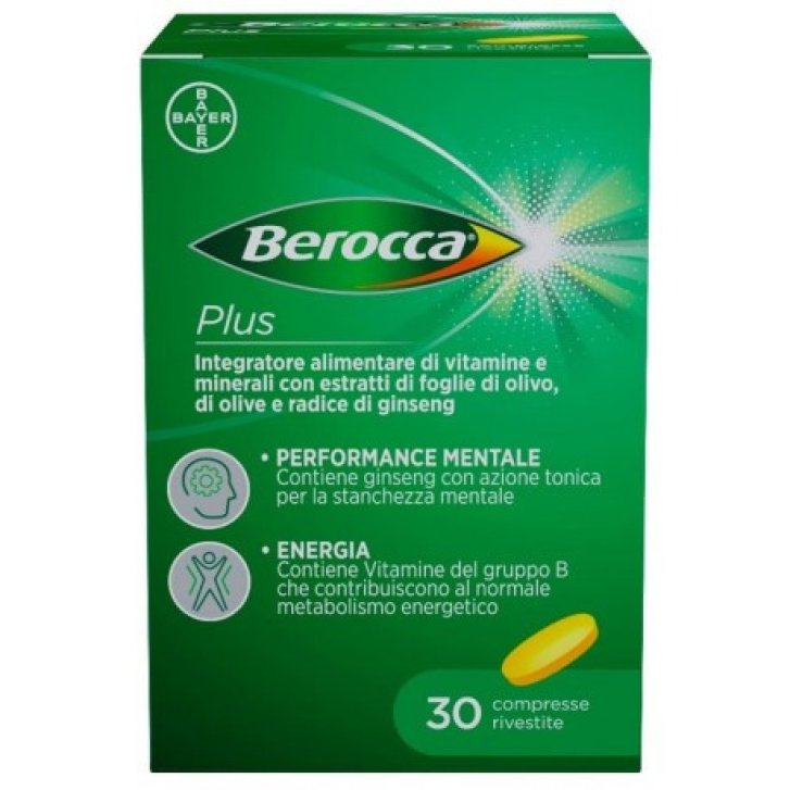 Berocca Plus Integratore Vitamine e Minerali Energia e Concentrazione 30 Compresse - Bayer