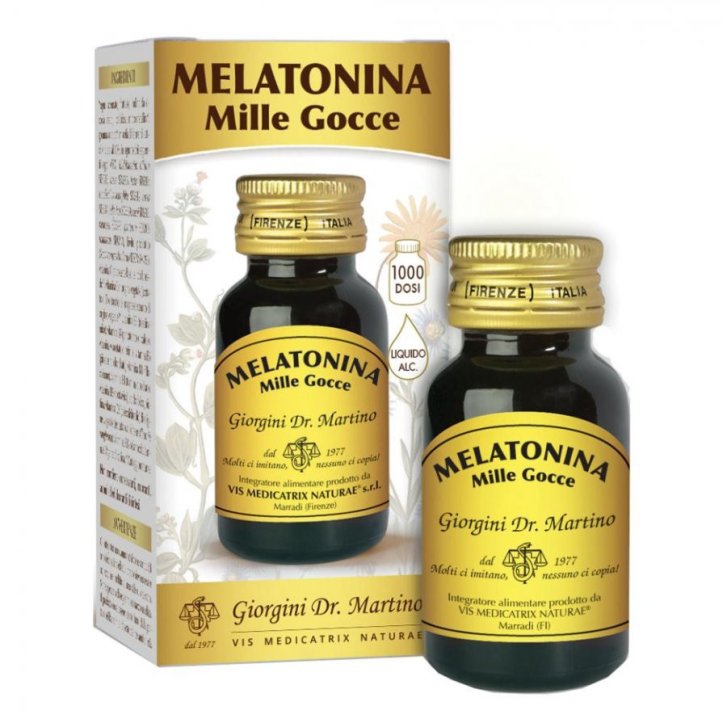 Melatonina Mille Gocce Integratore Sonno e Jet-Lag 1mg per Goccia 30ml - Dr. Giorgini Melatonina Mille Gocce Integratore Sonno e Jet-Lag 1mg per Goccia 30ml - Dr. Giorgini