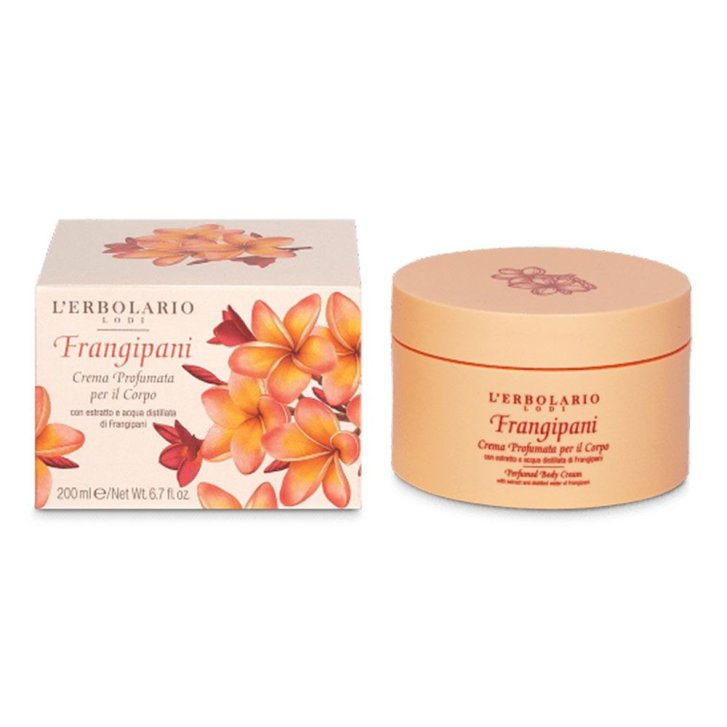 Frangipani Crema Corpo Profumata Idratante e Nutriente 200ml - L\'ERBOLARIO Frangipani Crema Corpo Profumata Idratante e Nutriente 200ml - L\'ERBOLARIO