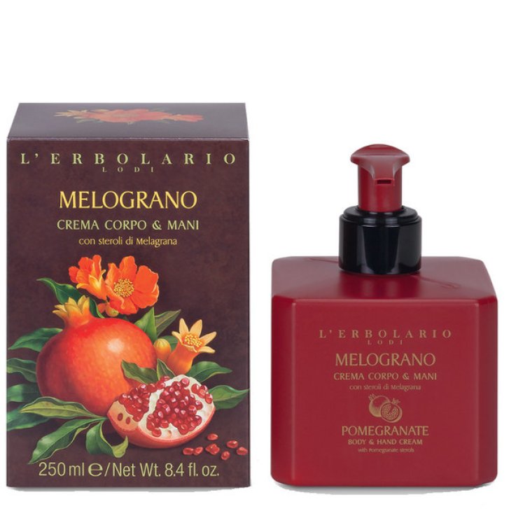 Crema Corpo e Mani Melograno 250 ml - L\'Erbolario