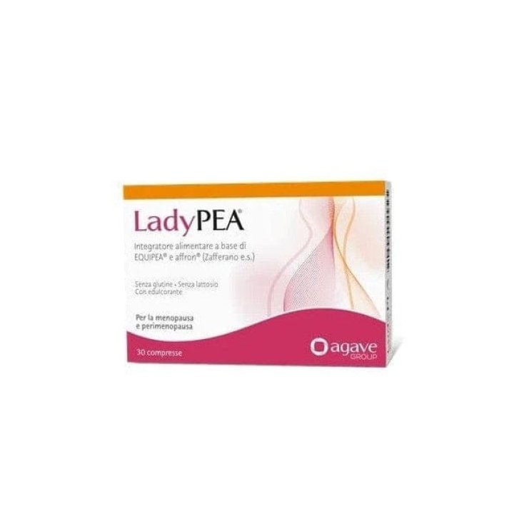 LadyPEA Integratore con PEA Equiseto e Zafferano Tono dell\'Umore e Benessere Donna 30 Compresse - Agave