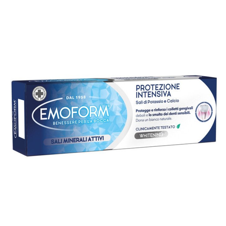 Emoform Protezione Intensiva Dentifricio per Denti Forti e Gengive Sane senza SLS 75ml - Polifarma Benessere Emoform Protezione Intensiva Dentifricio per Denti Forti e Gengive Sane senza SLS 75ml - Polifarma Benessere