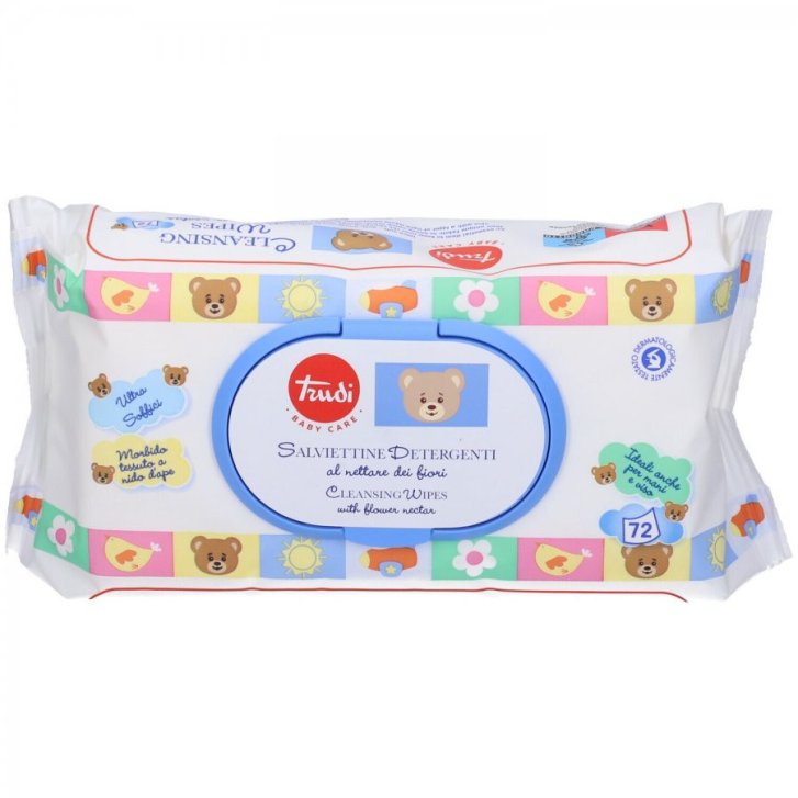 Trudi Baby Care Salviettine Detergenti al Nettare dei Fiori per Neonati 72 Pezzi - Trudi Trudi Baby Care Salviettine Detergenti al Nettare dei Fiori per Neonati 72 Pezzi - Trudi
