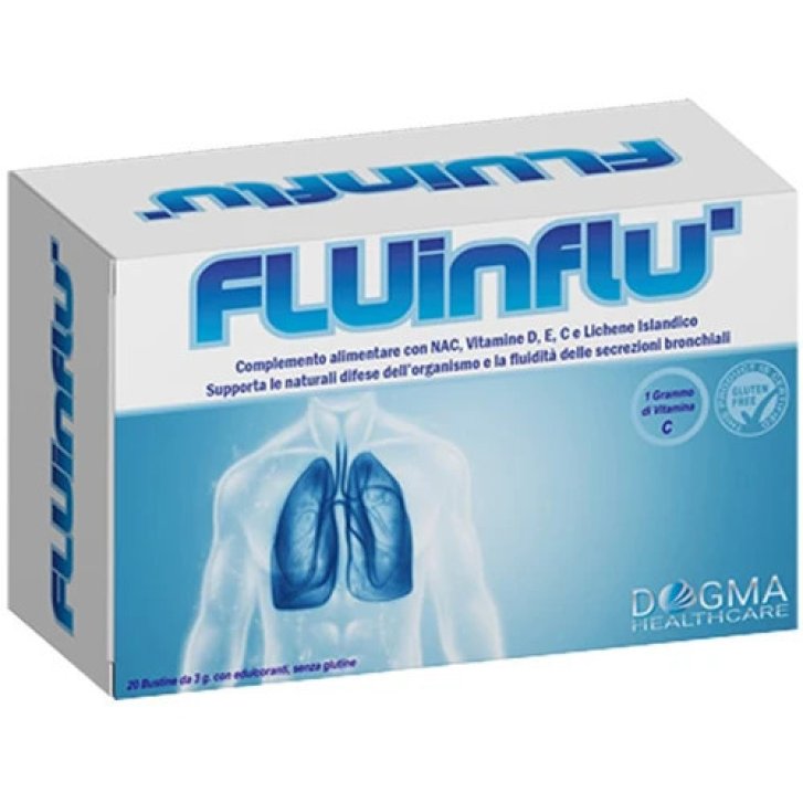 Fluinflu\' Integratore per Fluidità Bronchiale 20 Stick - Dogma Healthcare Srl Fluinflu\' Integratore per Fluidità Bronchiale 20 Stick - Dogma Healthcare Srl