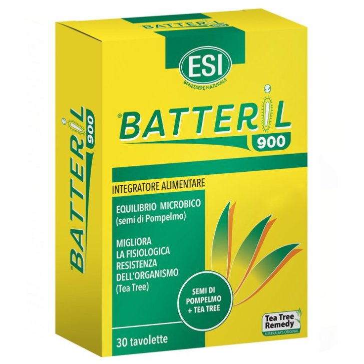 Batteril 900 Integratore Pompelmo Tea Tree 30 Tavolette - ESI Batteril 900 Integratore Pompelmo Tea Tree 30 Tavolette - ESI