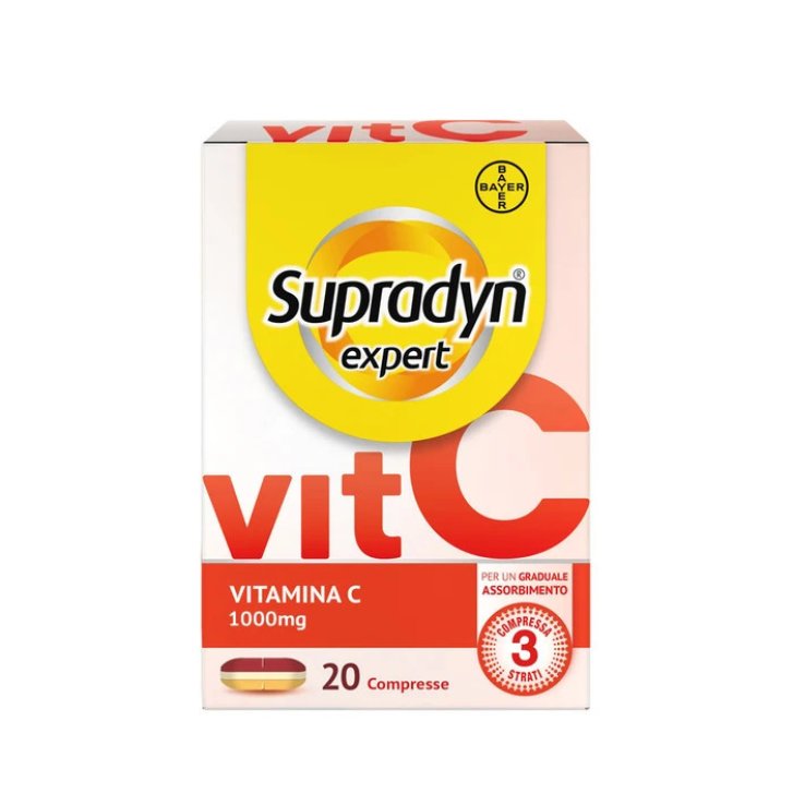 Supradyn Expert Vitamina C 1000mg Integratore Sistema Immunitario 20 Compresse - Supradyn Supradyn Expert Vitamina C 1000mg Integratore Sistema Immunitario 20 Compresse - Supradyn