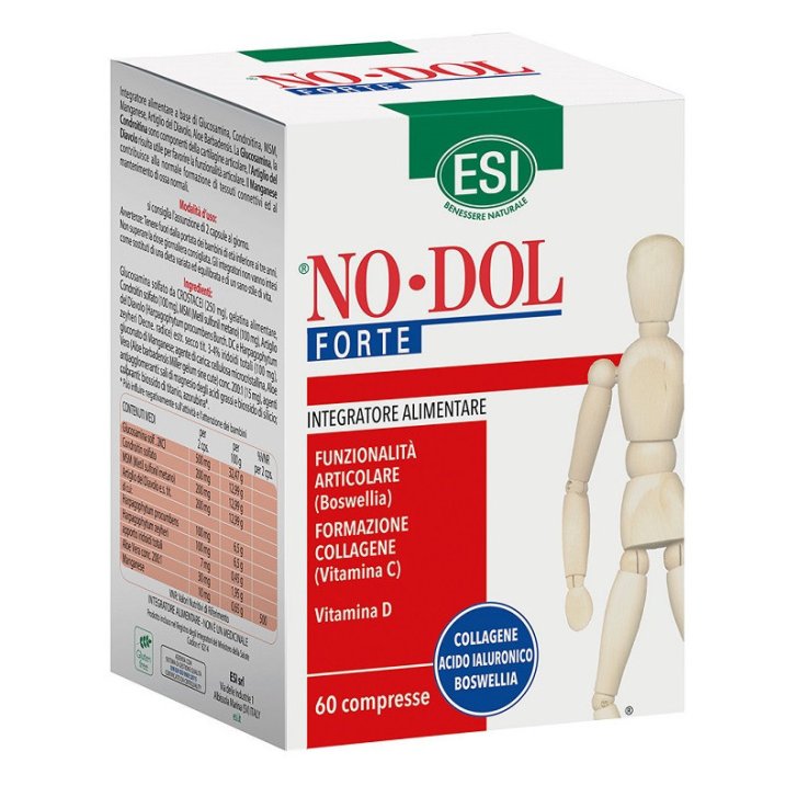 No Dol Forte Integratore con Collagene e Boswellia 60 Compresse - ESI No Dol Forte Integratore con Collagene e Boswellia 60 Compresse - ESI