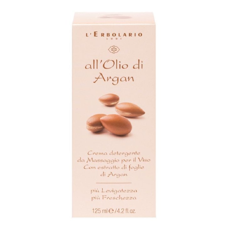 Crema Detergente Massaggio Viso all\'Olio di Argan 125ml - L\'Erbolario