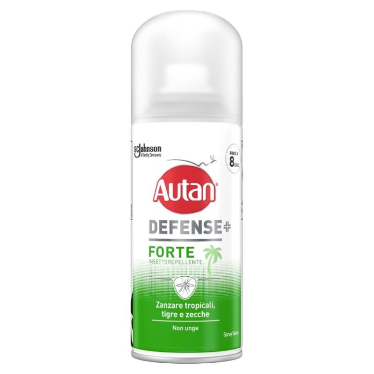 Autan Defense Forte Spray Insettorepellente Zanzare Tropicali Tigre e Zecche 8h DEET 25% 100ml - Autan